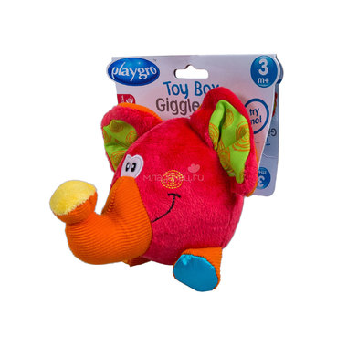 Развивающая игрушка Playgro Слоник с 3 мес. (мягкая) 0