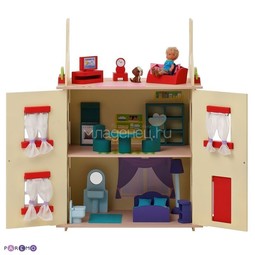 Кукольный домик PAREMO София, 15 предметов мебели