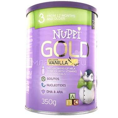 Напиток молочный Nuppi GOLD 350 гр №3 со вкусом ванили (с 12 мес) 0