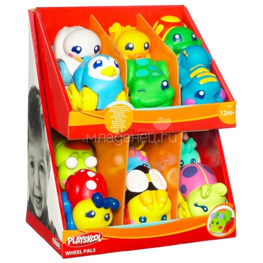 Развивающая игрушка Playskool Веселые мини животные на колесах 0