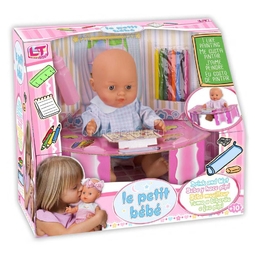 Кукла LOKO TOYS Le Petit Bebe подарочный набор со столиком и аксессуарами школы