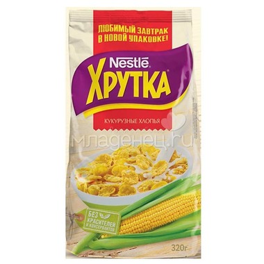 Готовые завтраки Nestle 320 гр Кукурузные хлопья ХРУТКА 0