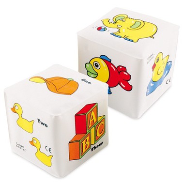 Развивающая игрушка Canpol Babies Кубик-погремушка (мягкий) 0