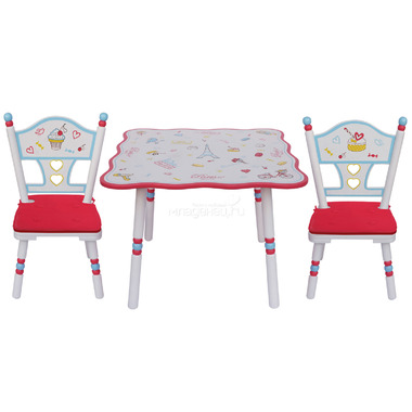 Комплект из стола и двух стульев Major-Kids Paris 0