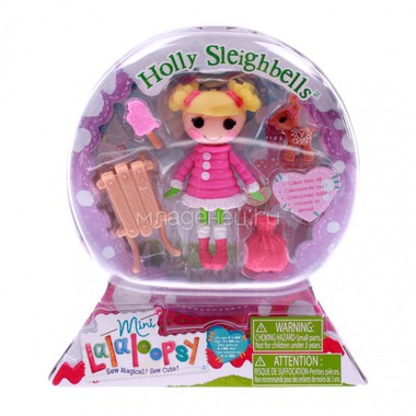 Кукла Mini Lalaloopsy с аксессуарами Holly Sleighbells 0