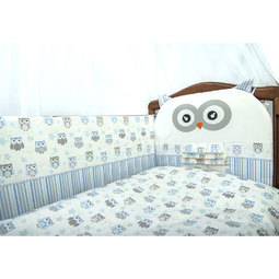 Борт в кроватку Сонный гномик Софушки Голубой