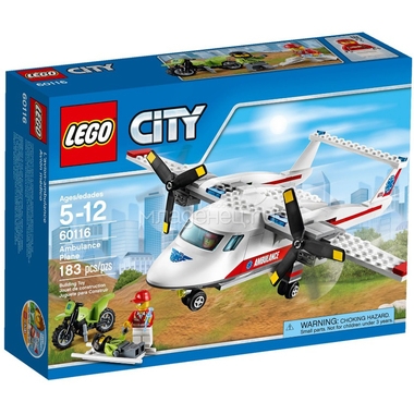 Конструктор LEGO City 60116 Самолет скорой помощи 1