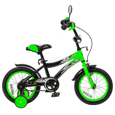 Велосипед двухколесный Velolider 14" Lider Shark 14A-1487 Зеленый/Черный 0