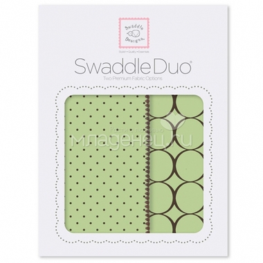 Набор пеленок SwaddleDesigns Swaddle Duo Lime Modern 0
