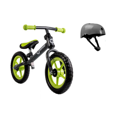 Беговел + шлем безопасности Lionelo LO-Fin Plus Green 0