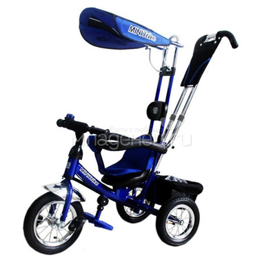 Велосипед трехколесный Mini Trike с надувными колесами 12"10" Синий 0
