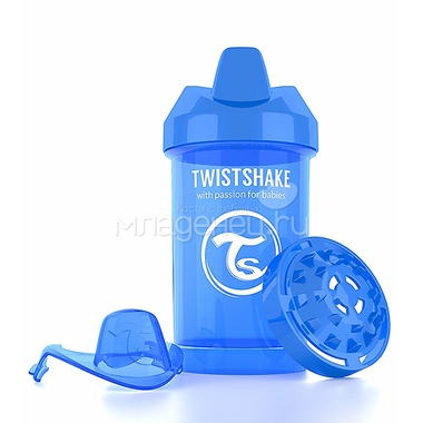 Поильник Twistshake Crawler Cup 300 мл (с 8 мес) синий 1
