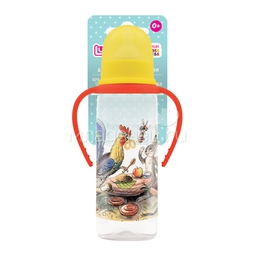 Бутылочка Lubby с силиконовой соской С ручками 250 мл (с 0 мес)