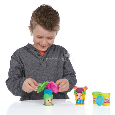 Игровой набор Play-Doh Сумасшедшие прически 5