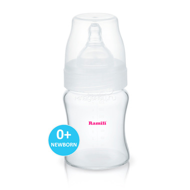 Бутылочка Ramili Baby 210 мл Противоколиковая слабый поток (с 0 мес) 0