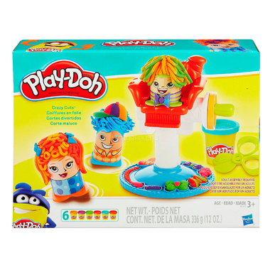 Игровой набор Play-Doh Сумасшедшие прически 6