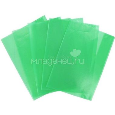 Набор обложек PANTA PLAST для тетрадей А4 Зеленые 303х436 5 штук 0
