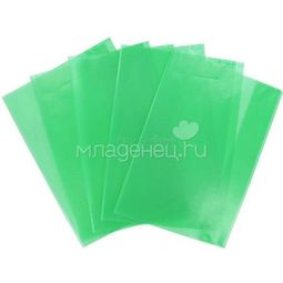 Набор обложек PANTA PLAST для тетрадей А4 Зеленые 303х436 5 штук