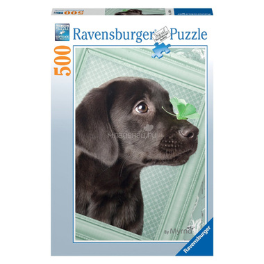 Пазл Ravensburger 500 элементов Счастливый щенок 1