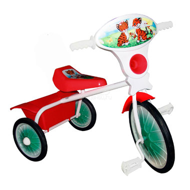 Велосипед трехколесный Малыш с кузовком Красный 0