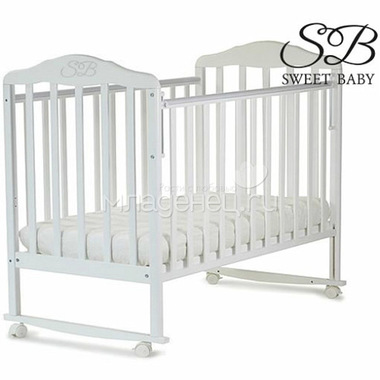 Кроватка Sweet Baby Lorenzo Bianco Белый 0