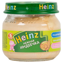 Пюре Heinz мясное 80 гр Индейка (с 6 мес)