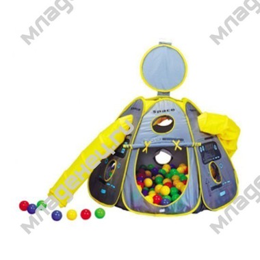 Игровой домик Bony Космический корабль  и 100 шаров 0