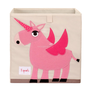 Коробка для хранения 3 Sprouts Единорог (Pink Unicorn) Арт. 67391 0