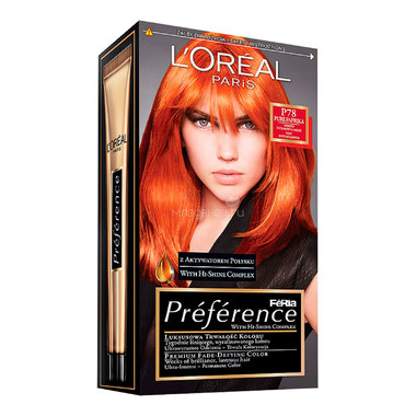 Краска для волос L'Oreal Preference паприка (тон Р78) 0