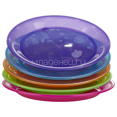 Набор детских тарелок Munchkin Пластиковые 5 шт (с 6 мес) 2