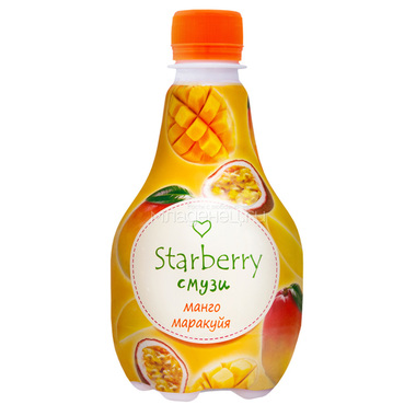 Смузи Starberry с пюре и соком 0,375л манго и маракуйя 0