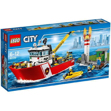 Конструктор LEGO City 60109 Пожарный катер 0