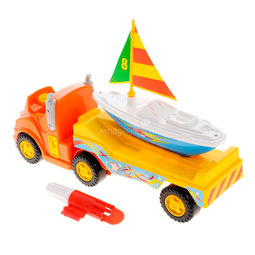 Развивающая игрушка Kiddieland Трейлер с яхтой
