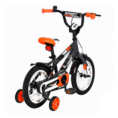 Велосипед двухколесный Velolider 14" Lider Pilot LP14HO Черный/Оранжевый 2