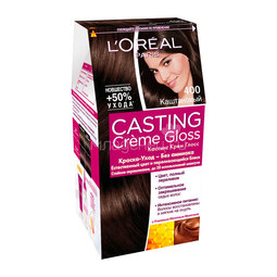 Крем-Краска для волос L&#039;Oreal Сasting Creme Gloss Каштан (тон 400)