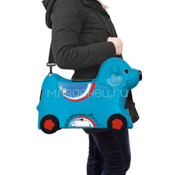 Каталка-чемодан BIG на колесиках Синий