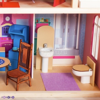 Кукольный домик PAREMO Вдохновение: 16 предметов мебели, 2 лестницы 11