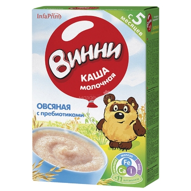 Каша Винни молочная 200 гр Овсянная (с 5 мес) 0