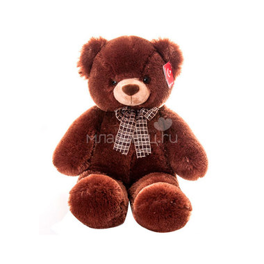 Мягкая игрушка AURORA Медведь коричневый с бантом 69см 0
