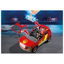 Игровой набор Playmobil Пожарная машина командира со светом и звуком
