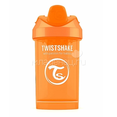Поильник Twistshake Crawler Cup 300 мл (с 8 мес) оранжевый 0
