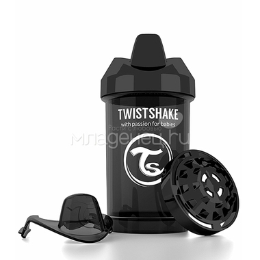 Поильник Twistshake Crawler Cup 300 мл (с 8 мес) черный 1