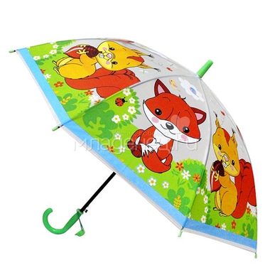 Зонт Играем вместе прозрачный Лесные животные, диаметр 50 см 0