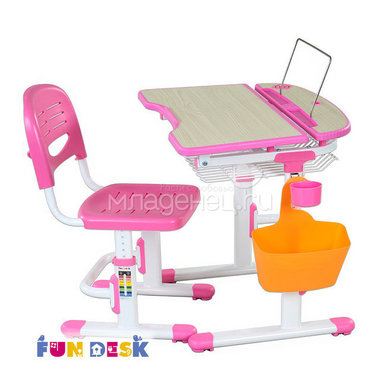 Набор мебели FunDesk Colore парта и стул Pink 3