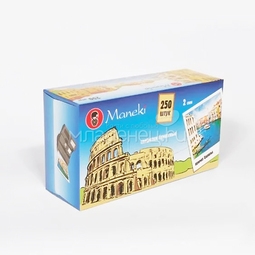 Салфетки бумажные Maneki Dream 2 слоя белые аромат Европы (250 шт в коробке)