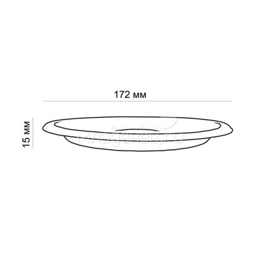 Одноразовая посуда Ecovilka Тарелка из сахарного тростника 172 мм  (5 штук) 2