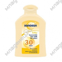 Молочко солнцезащитное  Sanosan 200 мл (SPF-30)