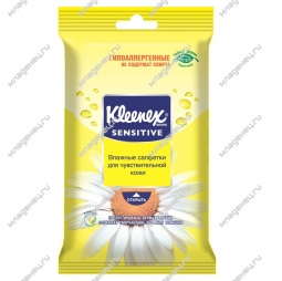 Салфетки влажные Kleenex с экстактом ромашки 10 шт