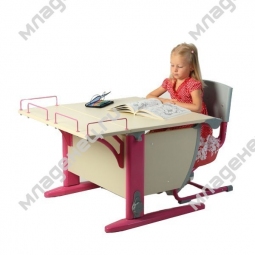 Набор мебели Дэми универсальный Стол и стул СУТ.14.01 Клен с розовым