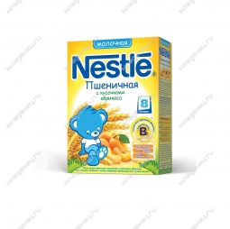 Каша Nestle молочная 250 гр Пшеничная с кусочками абрикосов (с 8 мес)